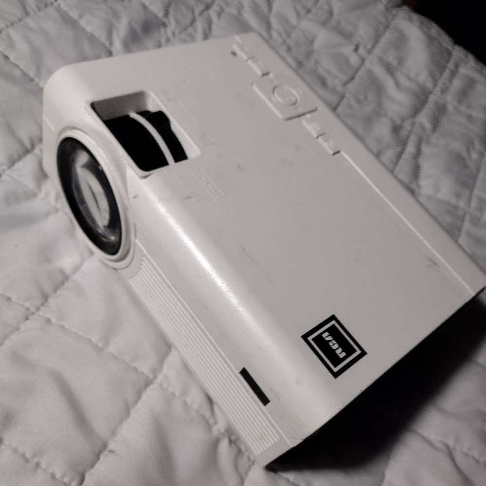 75 in RCA home theater projector